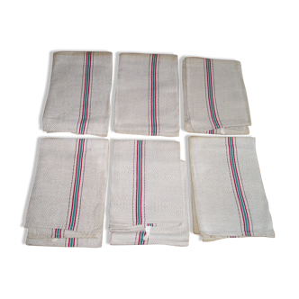 Set of 6 old cloths in métis
