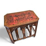 20th-century Art Deco / nesting table 3 x / attributed to Maison Franck