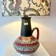 Special accent lamp made from MCM vase with Japanese dragon shade.