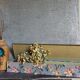 Ancient cherry blossom fabric box 1940