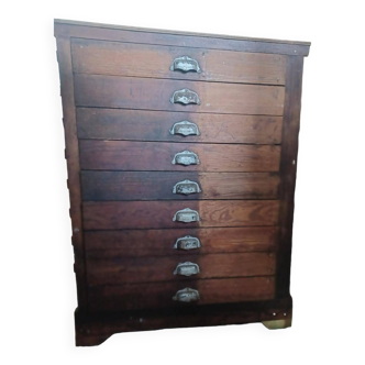 Old trade furniture with drawer