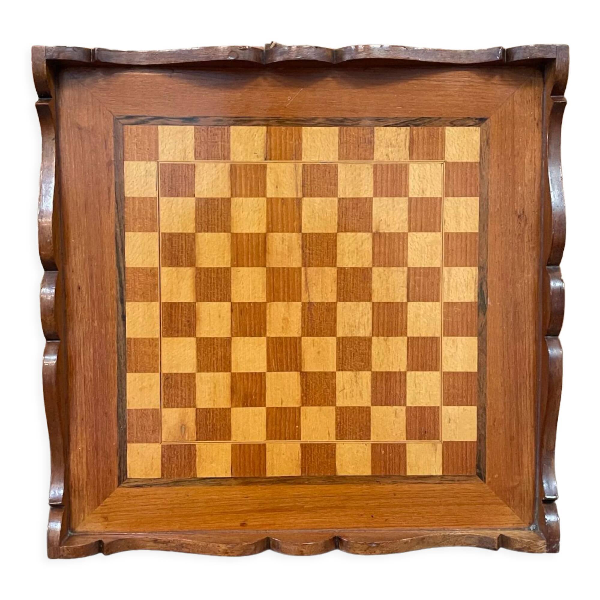Échiquier en marqueterie