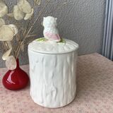 Pot chouette hibou en barbotine - céramique zoomorphe