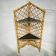 Rattan corner shelf