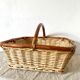 Wicker and rattan basket 34 x 34