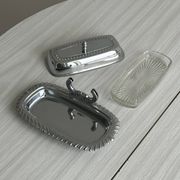 stainless steel butter dish