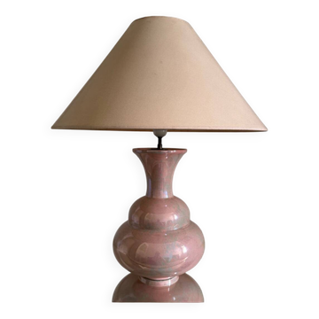 Lampe faïence Charolles années 80
