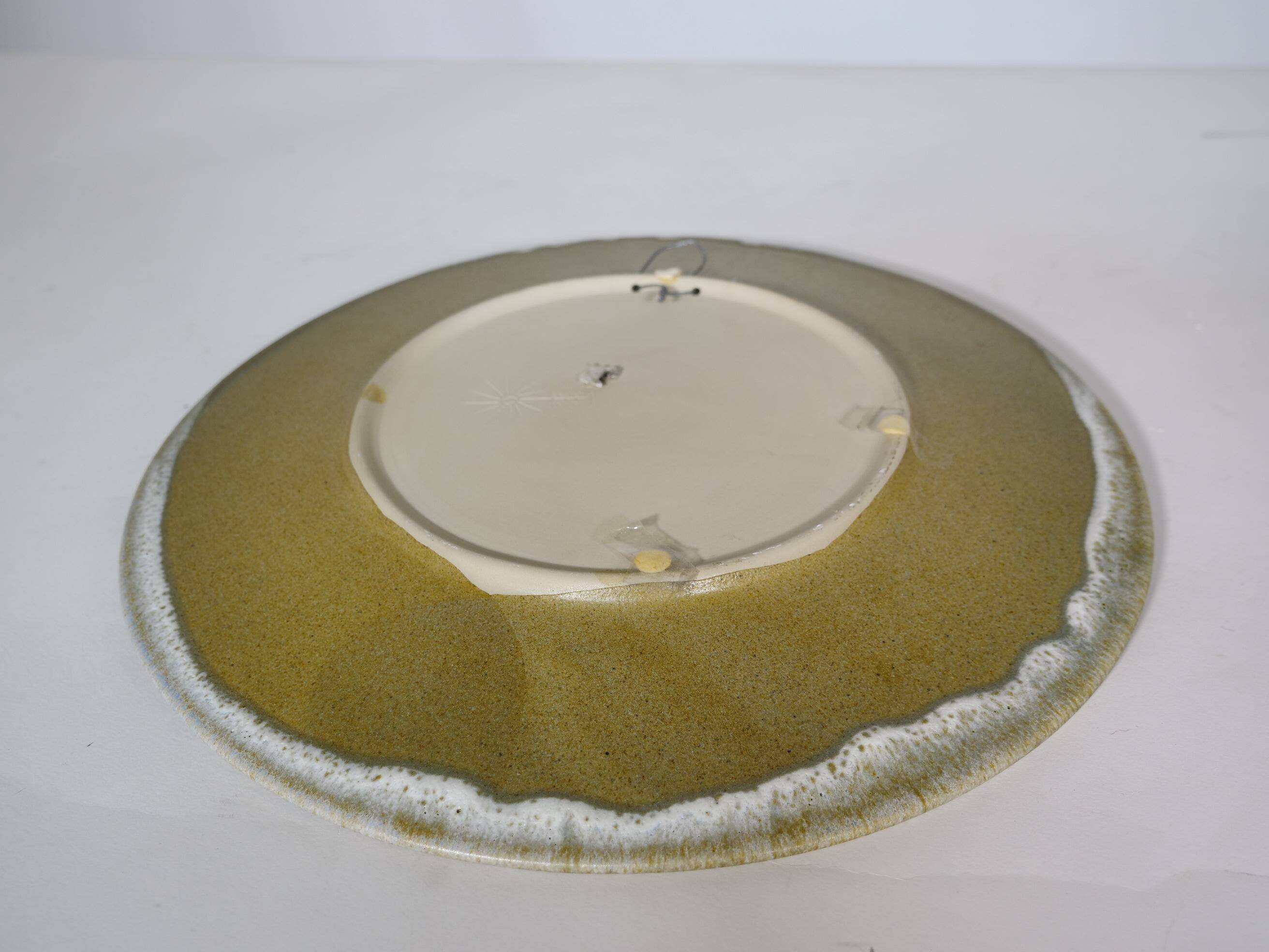 Scandinavian Studio Pottery Plate, Signed, 1970s
