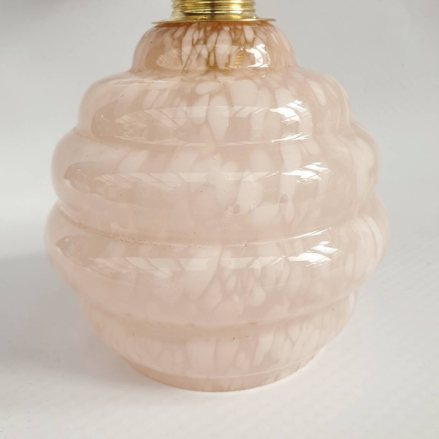 Swan neck and speckled glass wall lamp