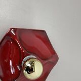 Set of Two SPACE AGE Ceramic Fat Lava Wall Lights by Hustadt Lights Germany
