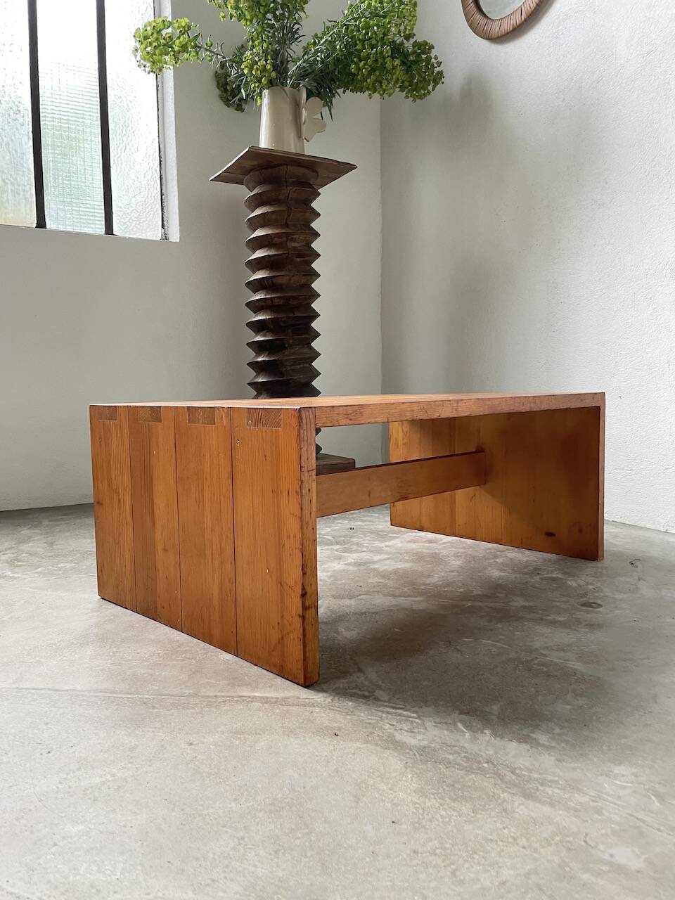 Maison Regain pine coffee table