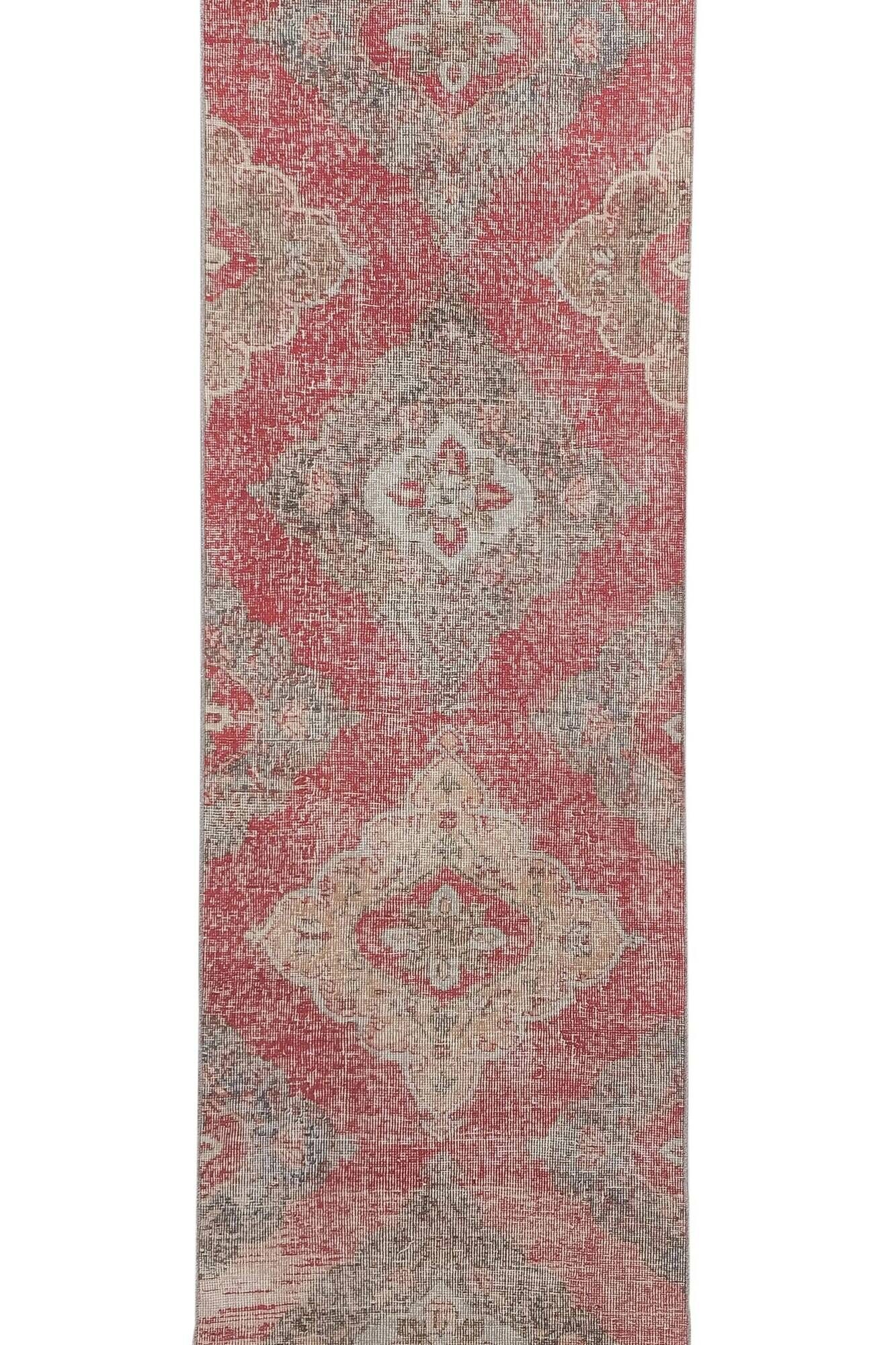 Vintage Turkish hallway rug 82x405 cm