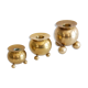 Vintage Scandinavian brass candle holders 1960
