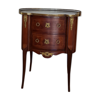 Table rognon Louis XV deux tiroirs