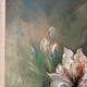 Les iris, huile au couteau signée