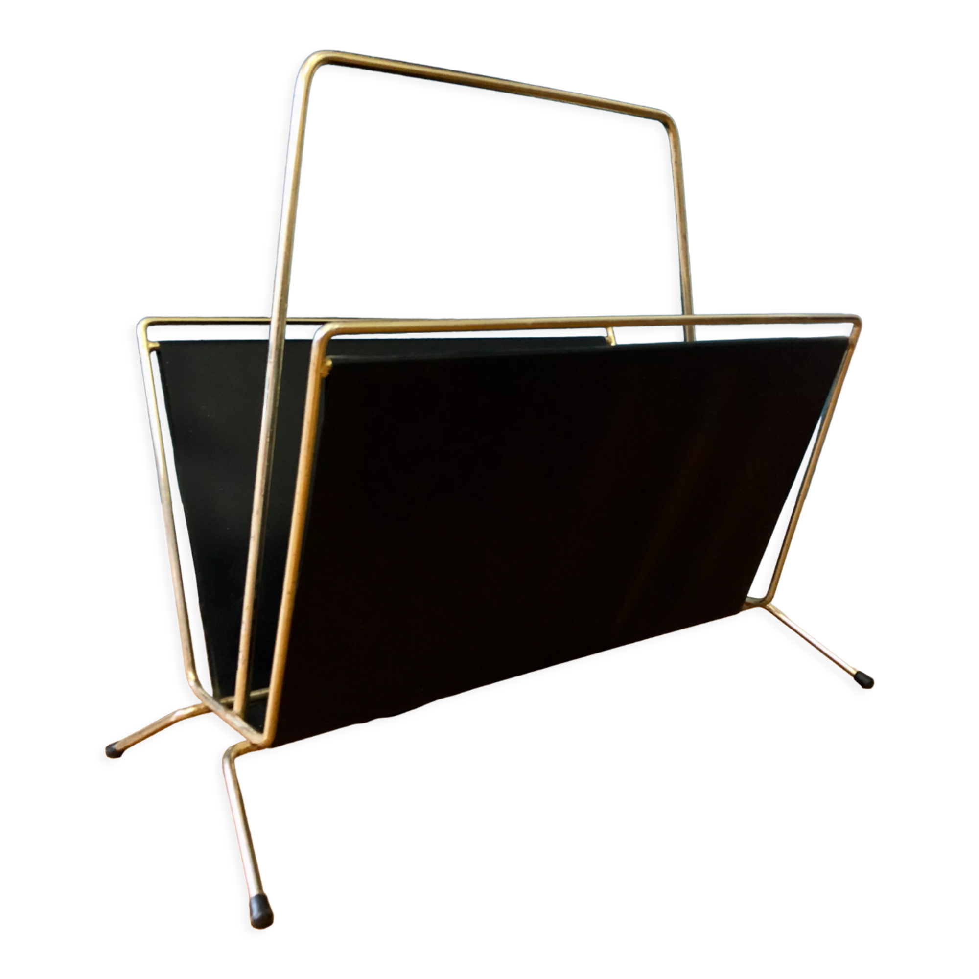 Vintage metal magazine holders