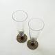 Pair of champagne glasses, Italian design, 1970s, production: Italy