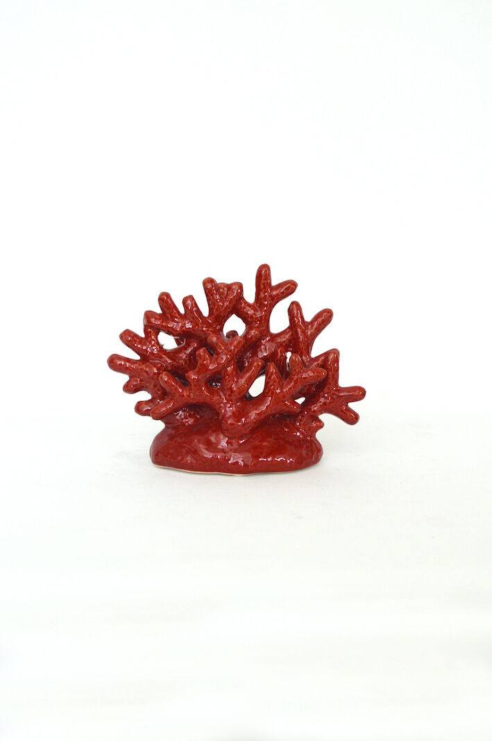Red ceramic coral