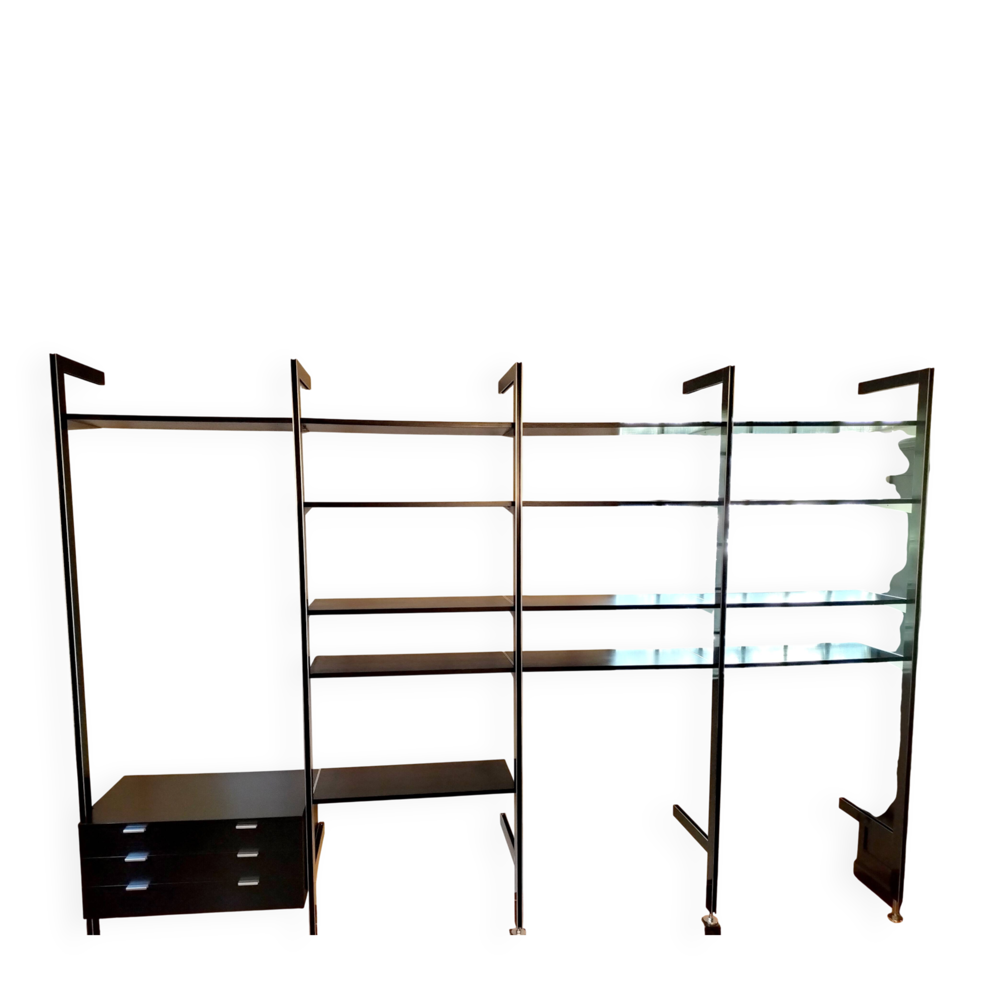 Modular Library CSS by George Nelson, RN Black Ash Finish