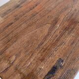 Spanish Baroque Oak Side Table or Stool, Wabi-Sabi Style, 18th C.