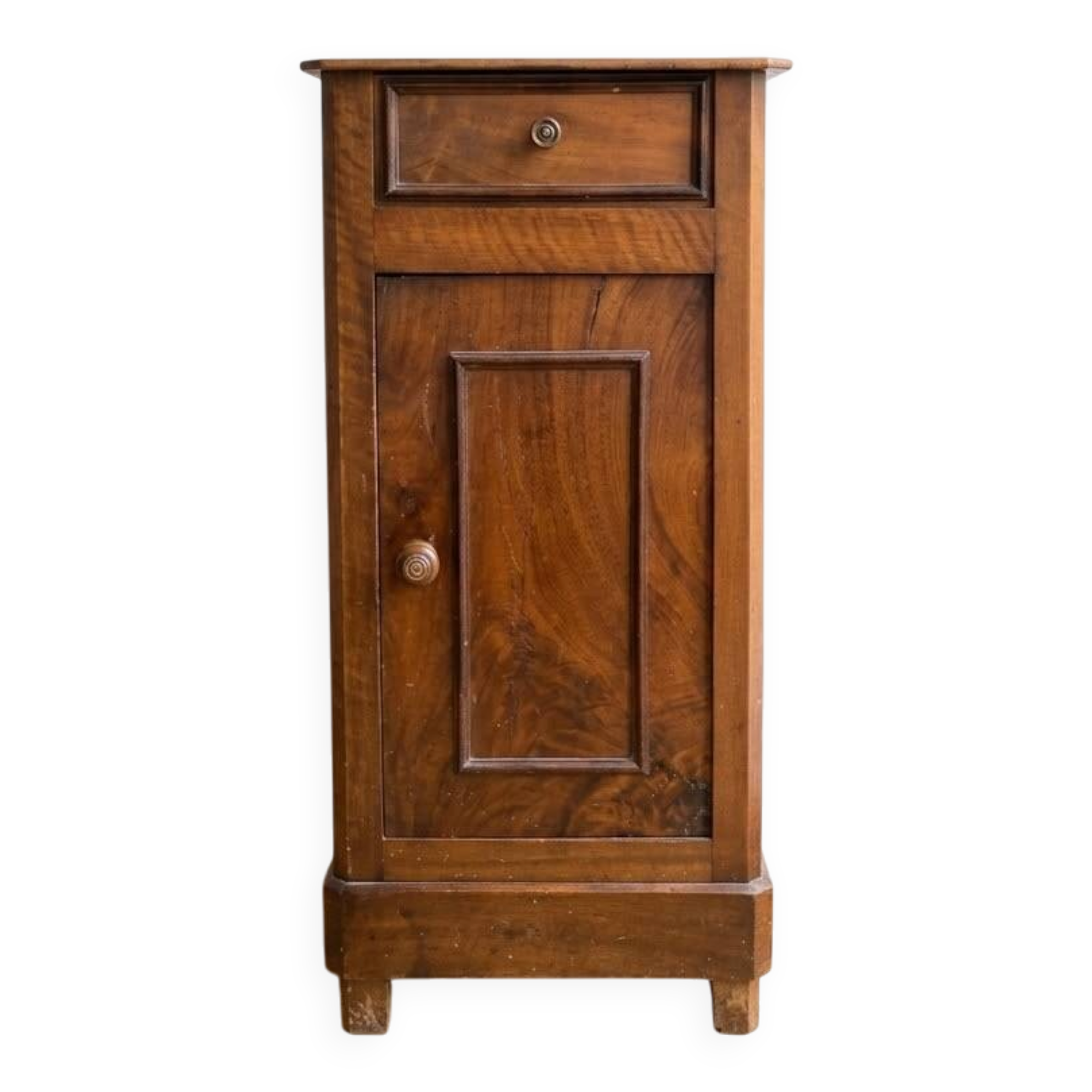 Antique wooden bedside table: set of 2