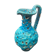 Pichet aiguière céramique avec ecumes bleu vintage
