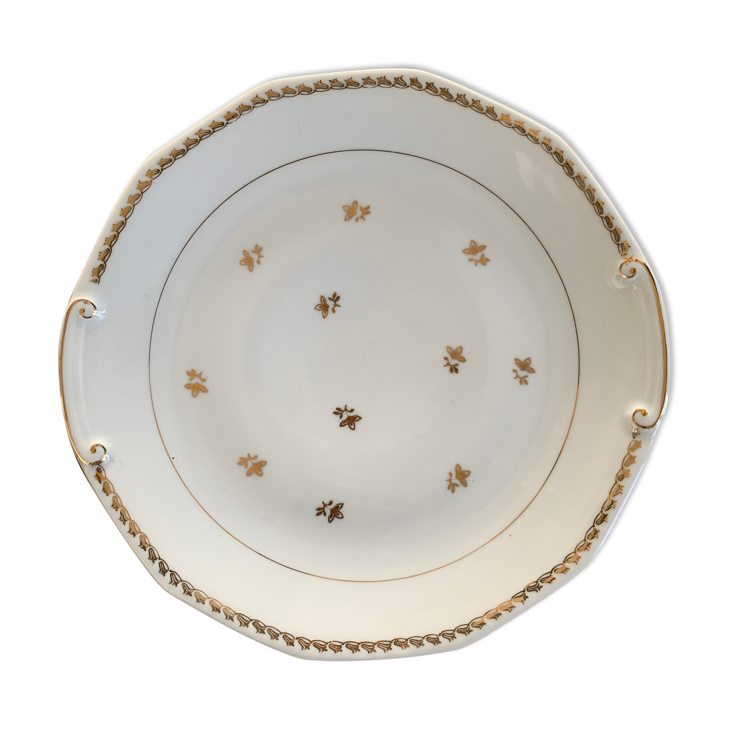 Limoges porcelain cake dish