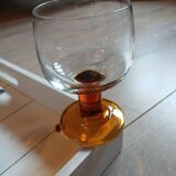 8 vintage wine/water stemmed glasses