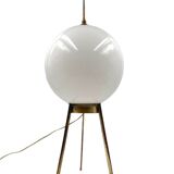 Mid-Century tripod brass table lamp, Lumi Italy 1950s