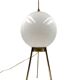 Mid-Century tripod brass table lamp, Lumi Italy 1950s