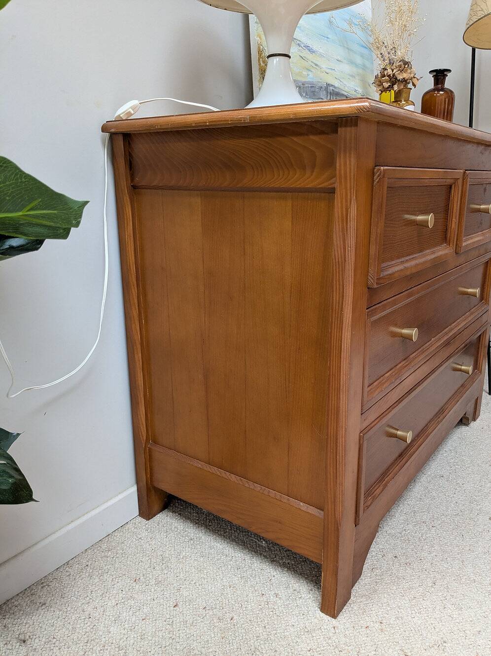 Commode en bois, années 80