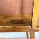 Vintage Display Cabinet with Glass Slats – Warm Walnut Veneer - Art Deco