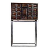 Cabinet in blackened wood and blond tortoiseshell, Italy, late 17th century