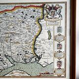 Hantshire Described and Devided, Reproduction of Map of County Hampshire by John Speed (1552-1629)