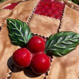 Plat à tarte en trompe-l’œil tarte aux cerises