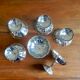 6 silver stainless steel ice cups