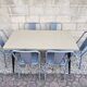 TOLIX, Grande Table Métal T55 par Xavier Pauchard France, 1950s