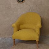 Mustard toad armchair
