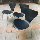 Set of 3 chairs model "3107" called "series 7" - Arne Jacobsen
