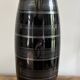 Vase art déco en verre noir et argent  signé hem    années 30