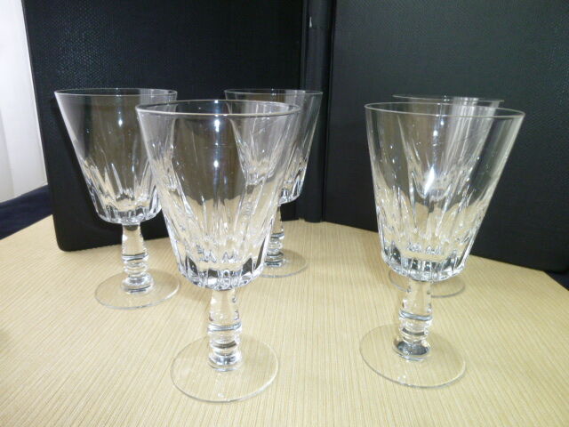 Set of 5 water glasses or large glass wine glasses