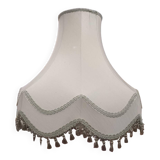 Large traditional vintage lampshade in light green color