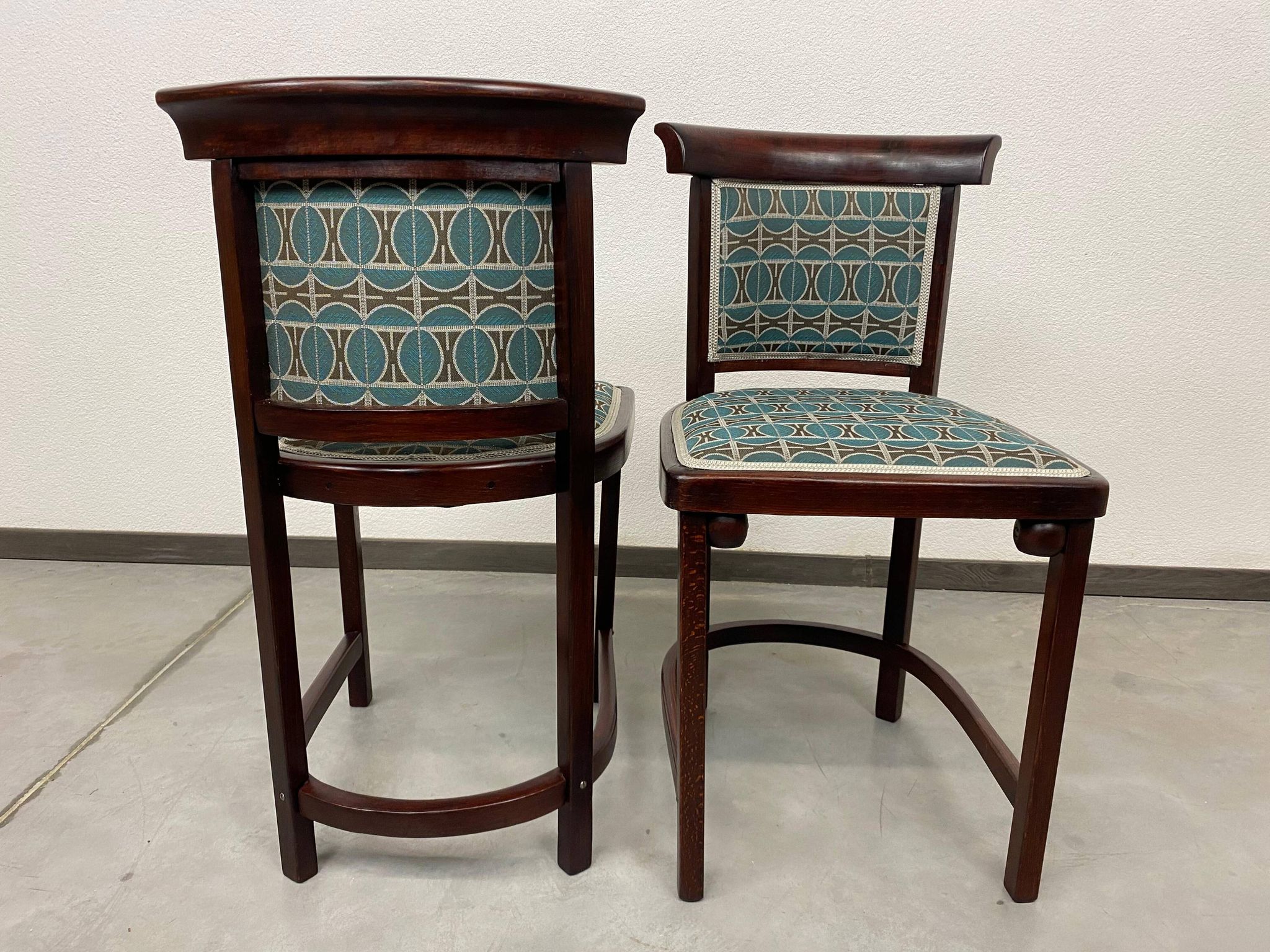 Armchair pair no. 423 by Josef Hoffmann for J&J Kohn