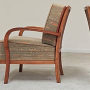 Paire de fauteuils Krasna Jizba Art déco bois massif