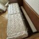 Vintage convertible wooden and cane sofa