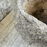 Trio of stone and cement planters, early 1900s