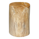 Small orange petrified wood side table H28 D18 - 3332