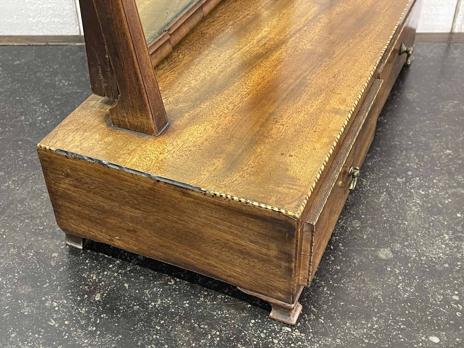 English mahogany dressing table from the late 19th century.