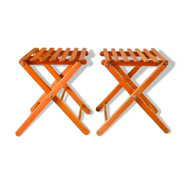 Paire de tabourets pliants anciens — Beyit