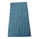 Hand-woven blue and white kilim rug in natural wool